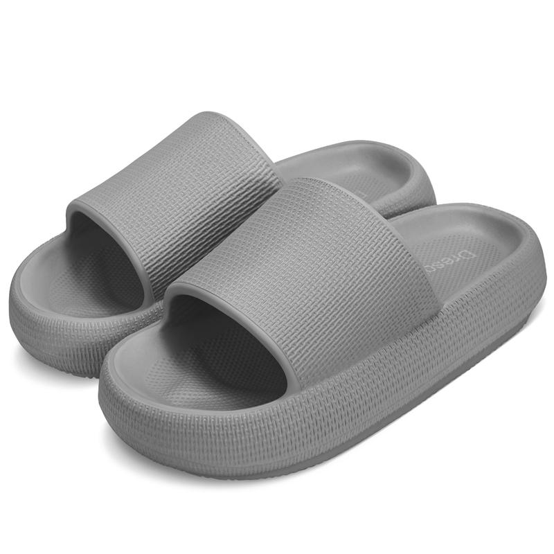 Women Men Cloud Slippers Non-Slip Cushioned Pillow Sandals with Thick Sole for Shower Bathroom Indoor Use Footwear Flipflop