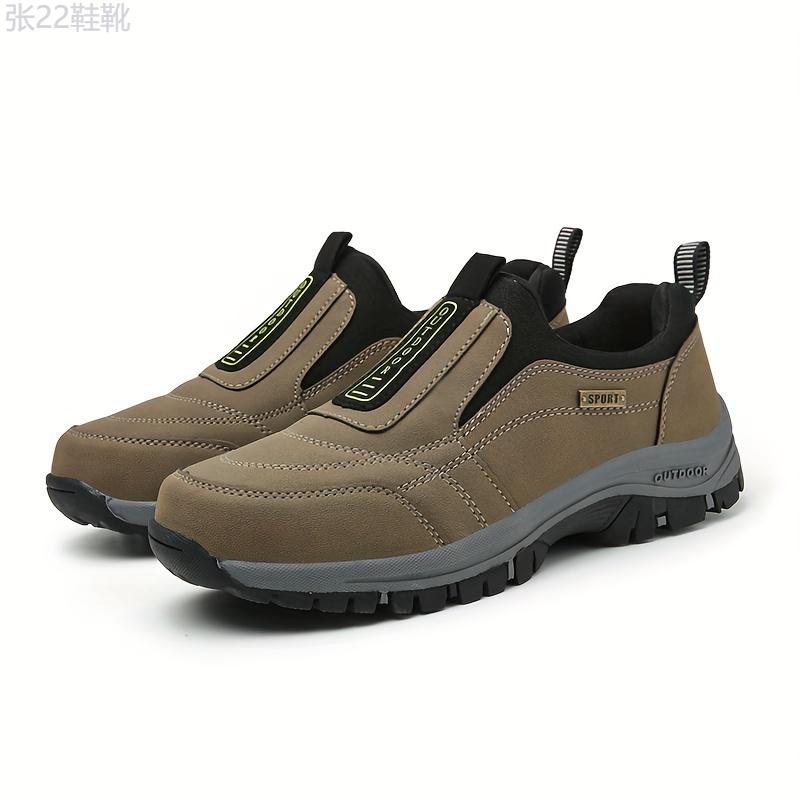 Men's Casual Sneakers, Breathable Anti-slip Slip On Walking Shoes With Arch Support For Outdoor, Shoes For All Seasons Closed Training