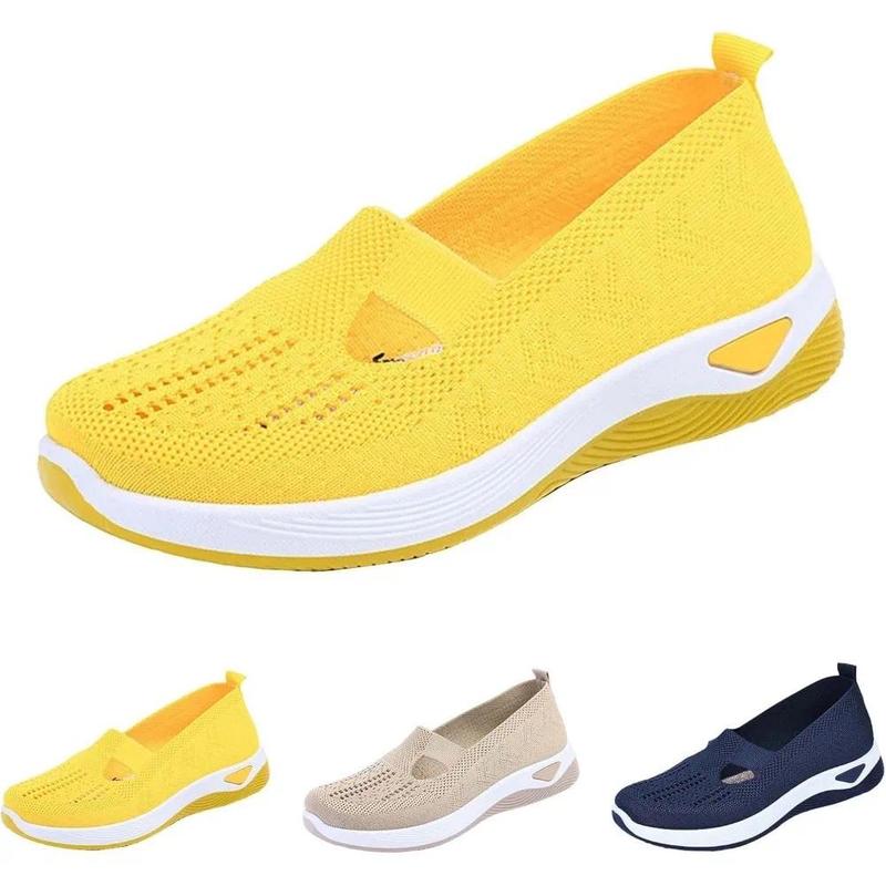 Orthopedic Shoes for Women Walking Shoes Slip On Arch Support Memory Foam Breathable Sneakers Summer Comfortable Casual Trainers