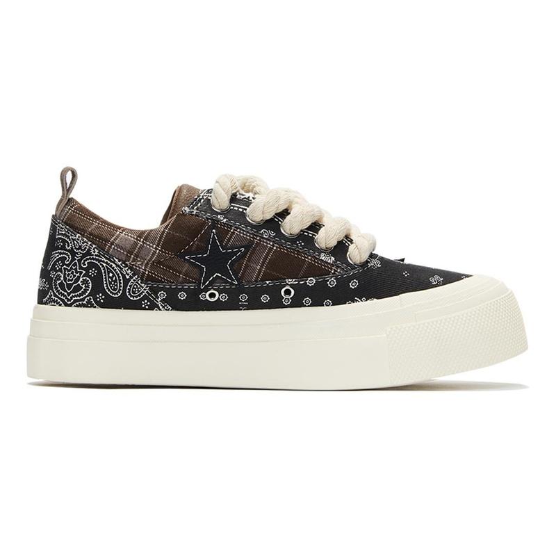 Kaalixto&Psylos1 Star Canvas Shoes-Paisley