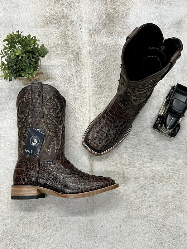 Men CowBoy Boots Brown