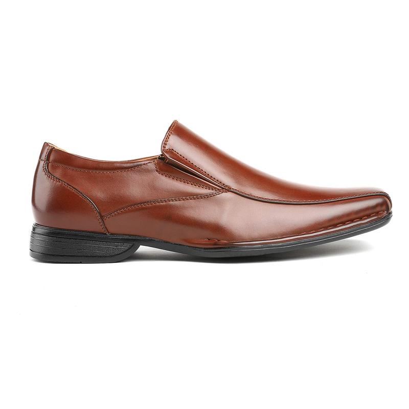 Bruno Marc Men's Cuban Heel Square Toe Loafers Dress Shoes for Formal Work and Casual Weekends