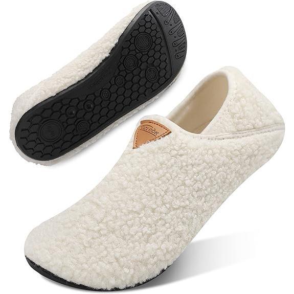 House Slippers With Non-Slipsole Slipon ForWomen And Men, Adults Rubber SoleSlippers, Fuzzy Loafer, Footwear ShoeSlide Comfort Slippers With Non-SlipsoleSlipon For Indoor Portableslippers For HomeTravel Hotel Walking Shoes Girl Flipflop