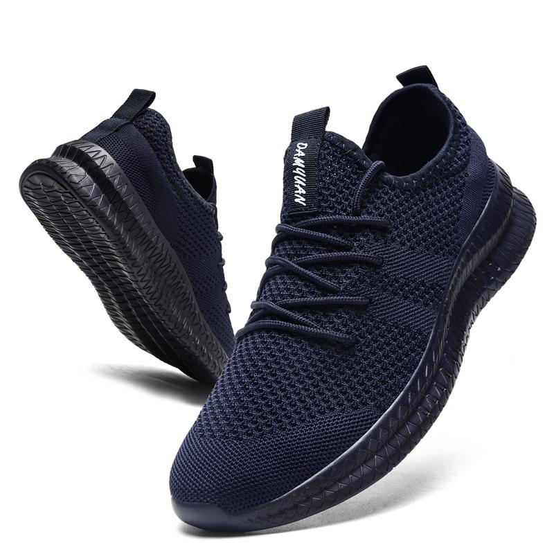 Mens Running Shoes Slip-on Walking Tennis Sneakers Lightweight Breathable Casual Soft Sole Mesh Workout Sports Shoes