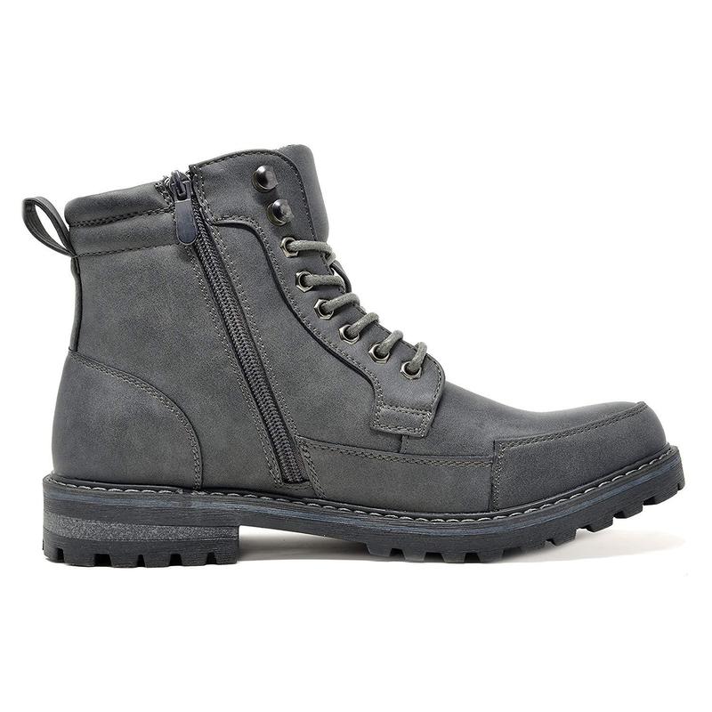 Bruno Marc Men's Durable Motorcycles Lace-Up Combat Boots