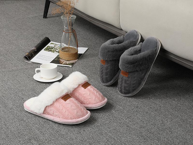 Women's Foam Slippers Indoor Outdoor Household Shoes Plush Warm Comfortable Sole Non-Slip