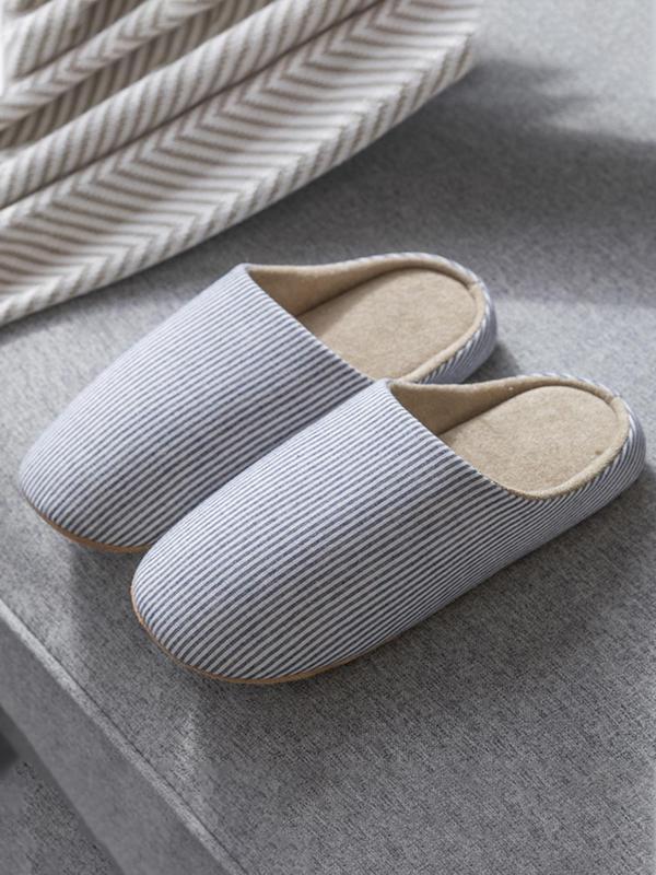 Men's Casual Plain Color Slippers, Soft Comfortable Home Slippers, Silent Anti-slip Slippers for Indoor & Outdoor Use for Men