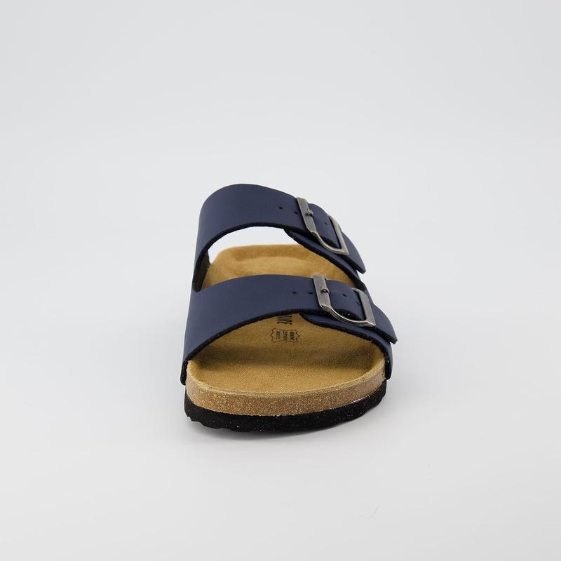 Men's footbed Sandal with Adjustable Buckle Straps +Comfort