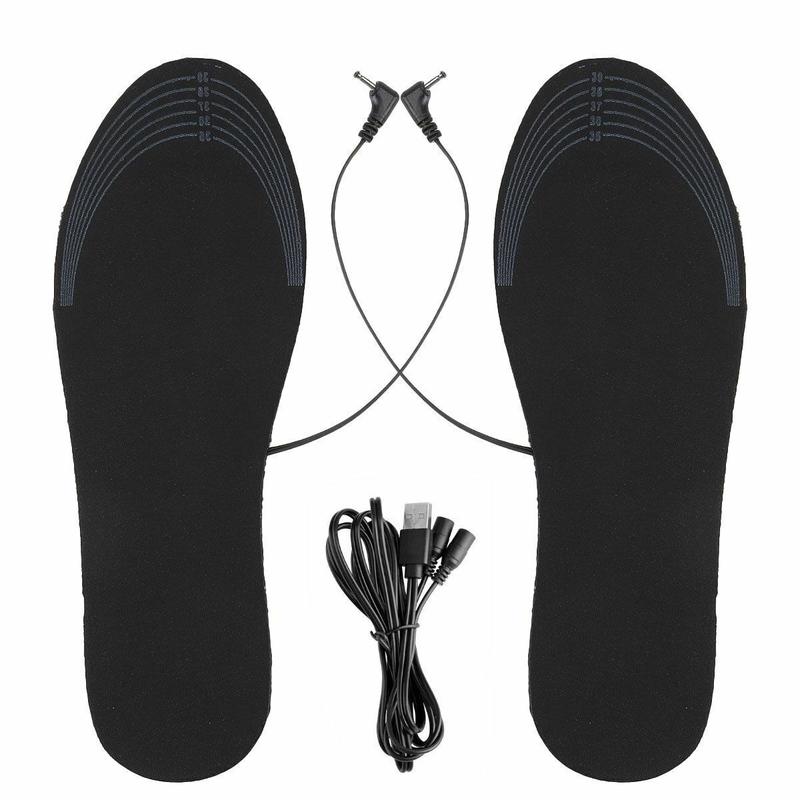 Electric Heated Shoe Insoles Sock USB Feet Heater Foot Pads Insole Winter Warmer