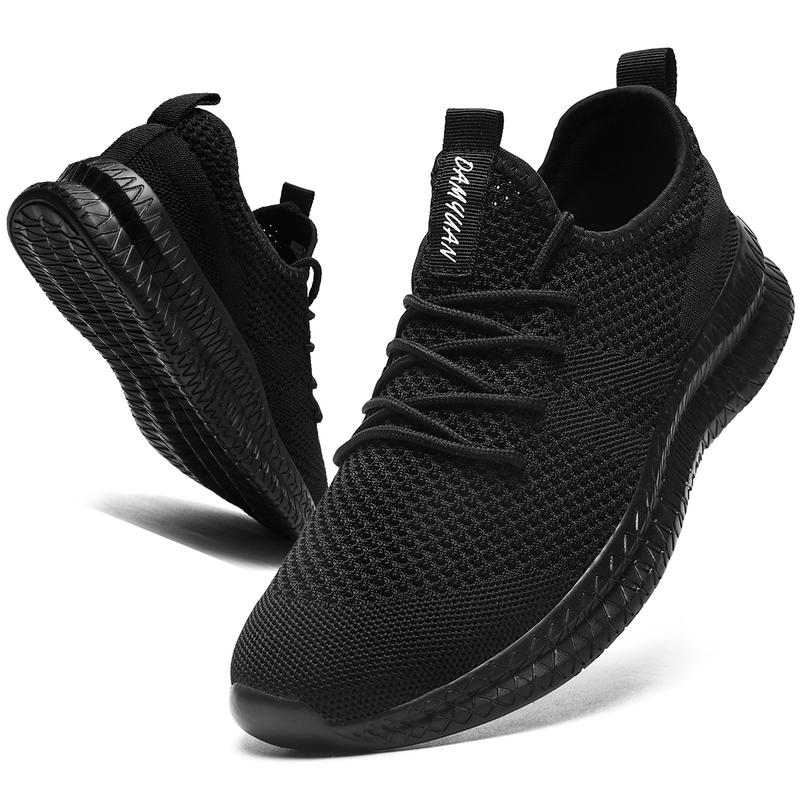 Mens Running Shoes Slip-on Walking Tennis Sneakers Lightweight Breathable Casual Soft Sole Mesh Workout Sports Shoes