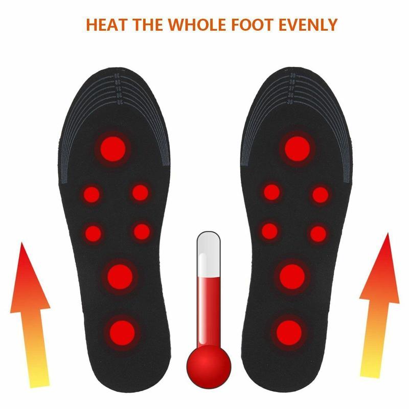 Electric Heated Shoe Insoles Sock USB Feet Heater Foot Pads Insole Winter Warmer