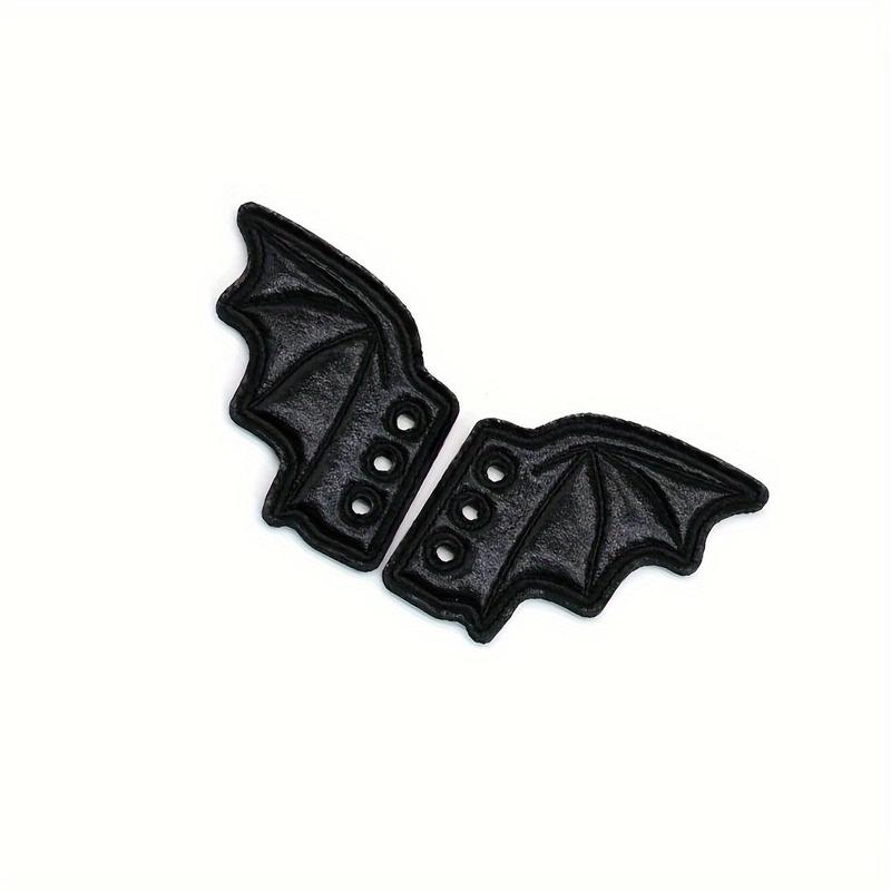 Bat Design Shoe Wings, 1 Pair Creative Bat Shoe Accessories, DIY Shoe Decoration Charms for Skates Sneakers Canvas Shoes