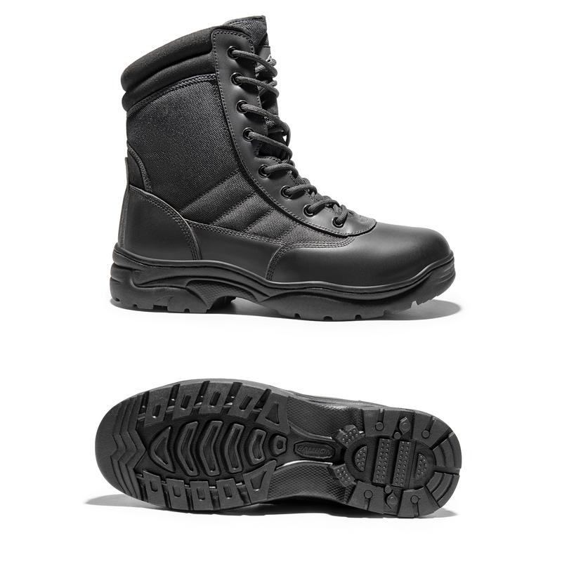 NORTIV8 TROOPER Men's Military Tactical Boots - Breathable, Soft Leather, Round Toe