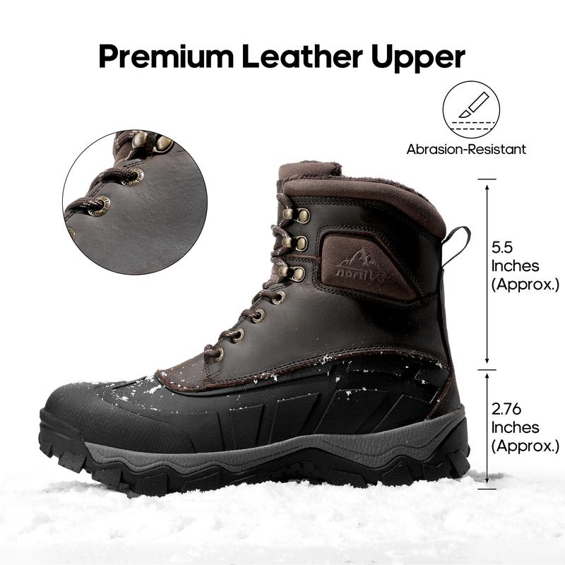 Men's Insulated Water-Resistant Snow  Boots