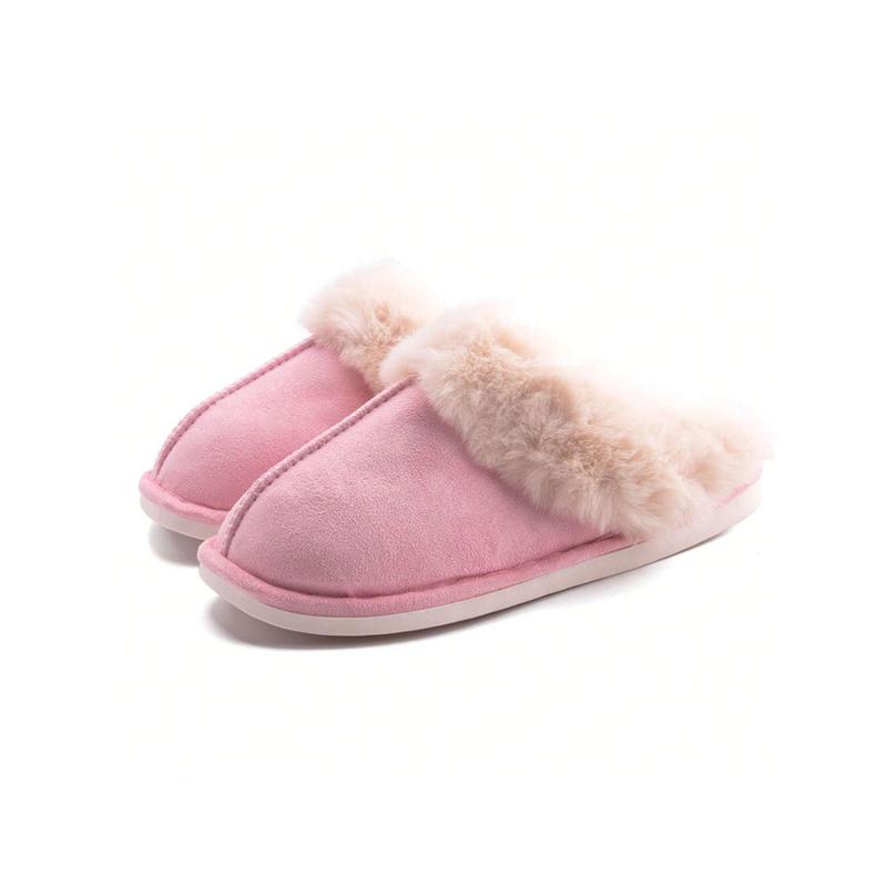 Womens Slipper Fluffy Soft Warm Slip On House Slippers,Anti-Skid Cozy Plush For Indoor Outdoor Pull-On