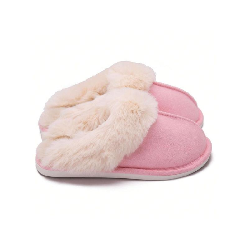 Womens Slipper Fluffy Soft Warm Slip On House Slippers,Anti-Skid Cozy Plush For Indoor Outdoor Pull-On