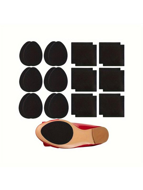 Non-slip Shoe Pads, 12 Pairs Wear-resistant Rubber Sole, Anti-slip Noise Reduction for Men & Women's Boots High Heels