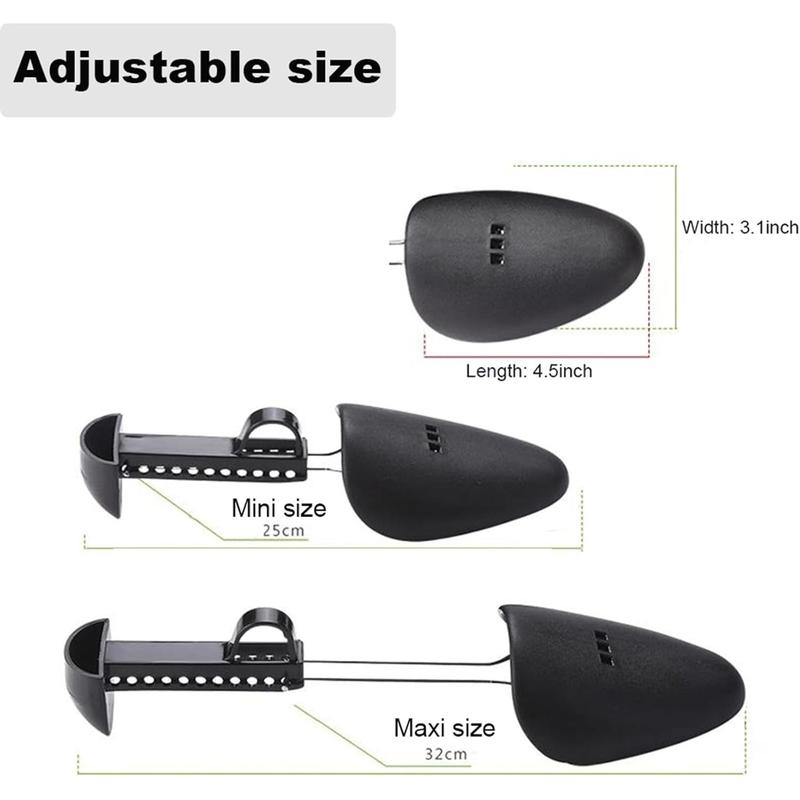 5 Pairs Practical Adjustable Length Men Shoe Tree Shoe Stretcher Boot Holder Shaper Support