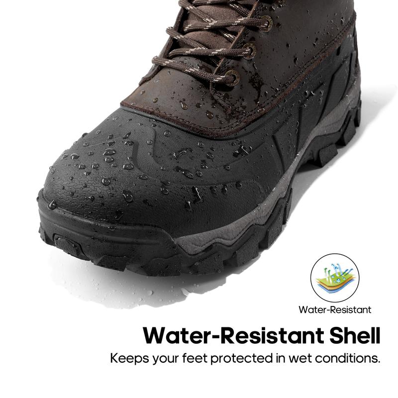 Men's Insulated Water-Resistant Snow  Boots