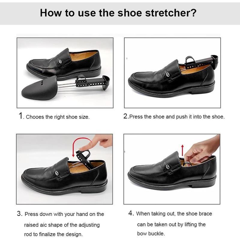 5 Pairs Practical Adjustable Length Men Shoe Tree Shoe Stretcher Boot Holder Shaper Support