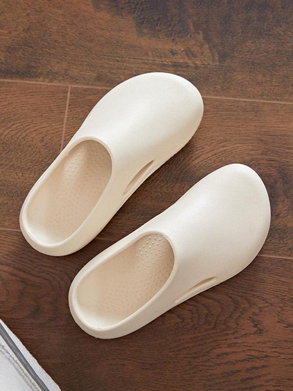 Men's Casual Solid Color EVA Slippers, Soft Comfortable Non-slip Slippers, Breathable Comfortable Slippers for Indoor & Outdoor Wear