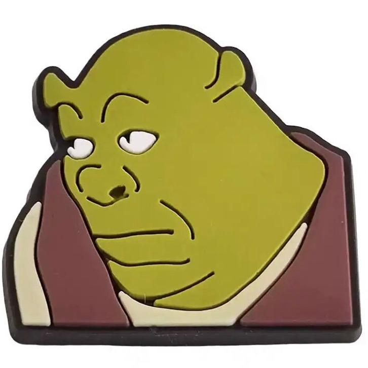 Shrek Meme Croc Charm