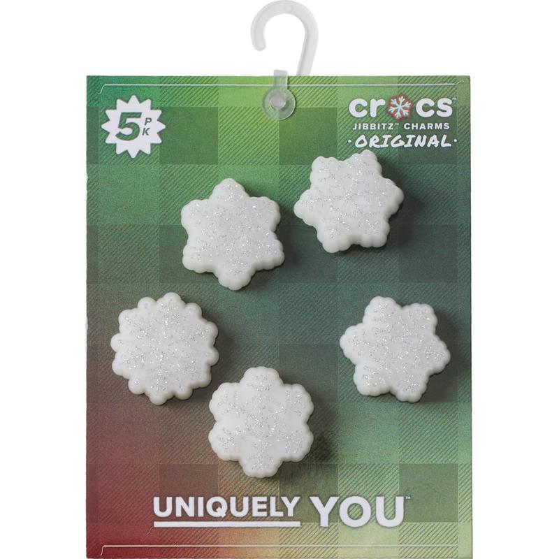 Crocs Jibbitz Winter Night Snowflake Light Up Shoe Charms 5-Pack