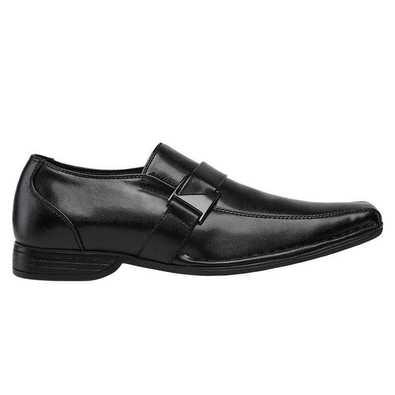 Bruno Marc Men's Buckle Strap Dress Loafers