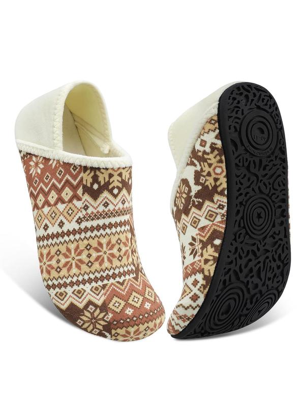 Women's Ethnic Pattern Slippers, Casual Soft Lightweight Comfortable Home Slippers, Non-slip Indoor Outdoor Slippers for Women & Girls