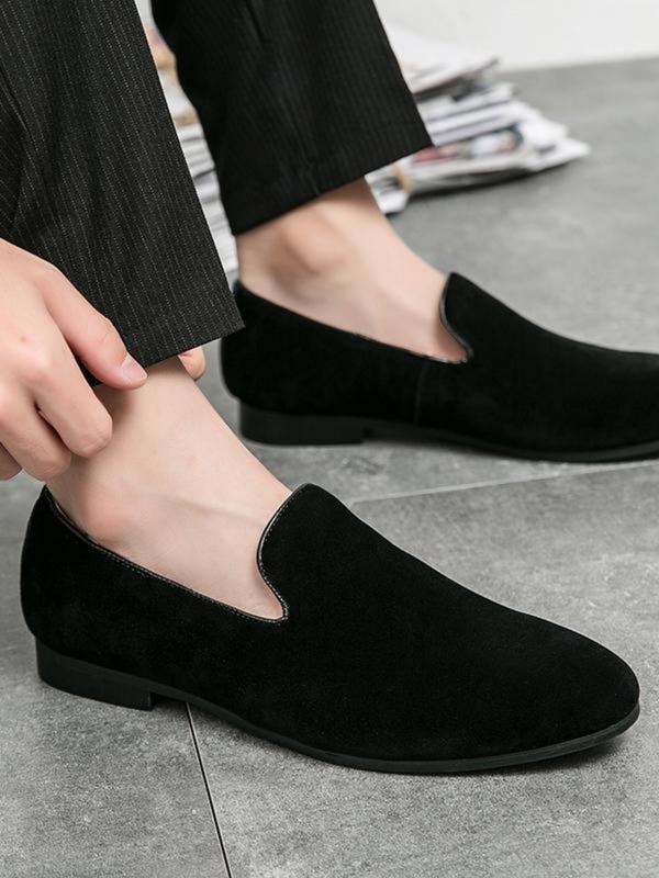 Men's Casual Solid Color Loafers, Lightweight Comfortable Slip-on Shoes for Summer, Fashionable Flat Shoes for Daily Wear