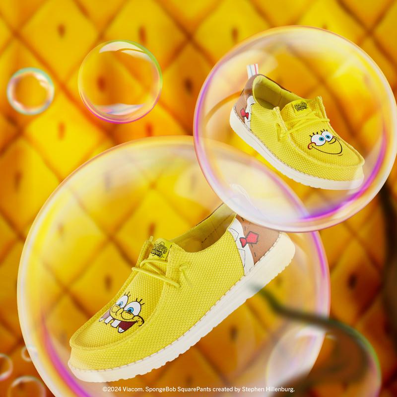 HEYDUDE X SpongeBob - Women's Comfortable Slip on Shoes