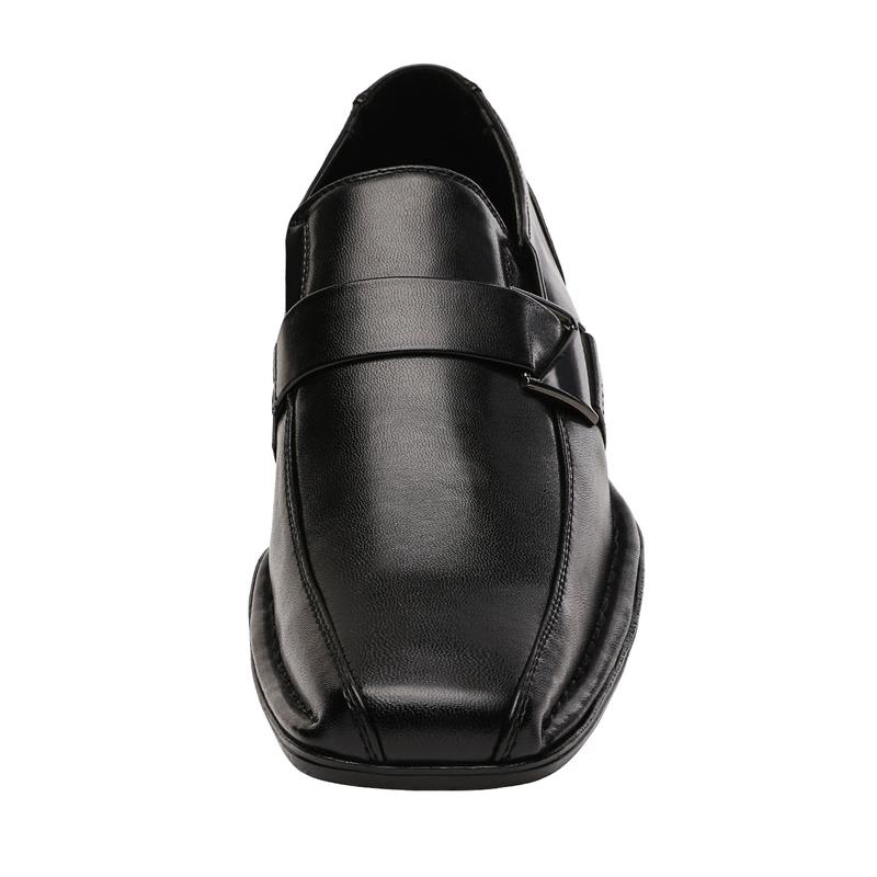 Bruno Marc Men's Buckle Strap Dress Loafers