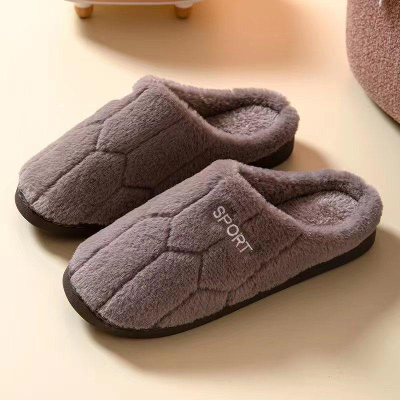 Cute Slippers Womens Cotton Comfortable Home Slippers Plush Fashion Men's EVA Anti Slip, Lightweight and Casual