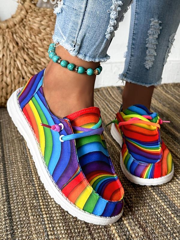 Summer Running Walking Shoes for Women, Casual Comfort Low Top Tie-dye Flat Shoes, Street Trend Sports Shoes, Girl Sneakers, Flats for Daily Footwear