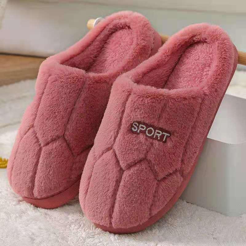 Cute Slippers Womens Cotton Comfortable Home Slippers Plush Fashion Men's EVA Anti Slip, Lightweight and Casual