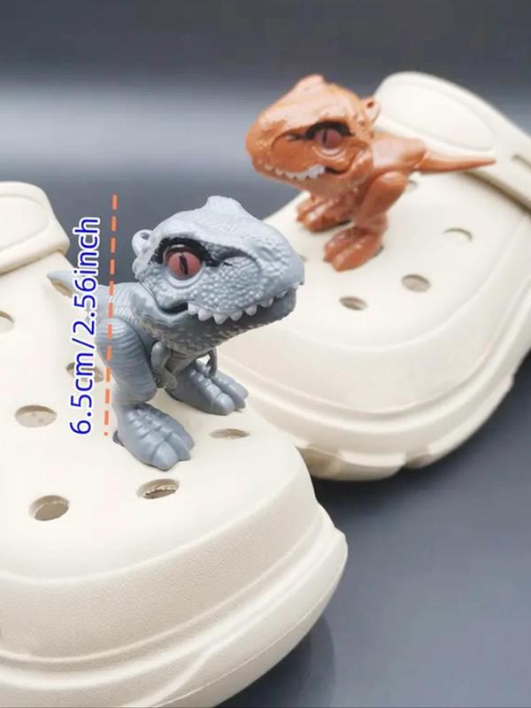 Cute Dinosaur Design Shoe Charm, Fashionable Novelty Shoes Decorations for Clogs, Shoes DIY Accessories for Women & Men