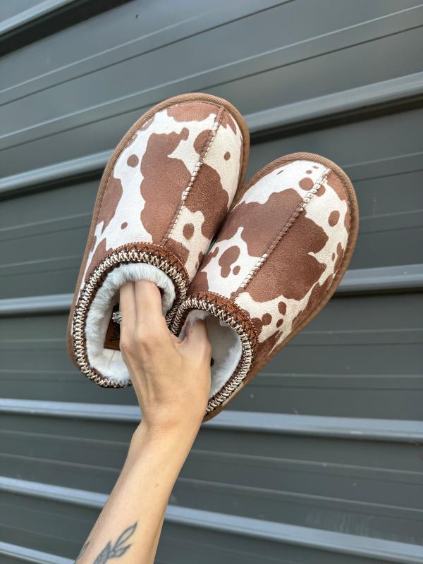 Cow print & regular bruin slippers