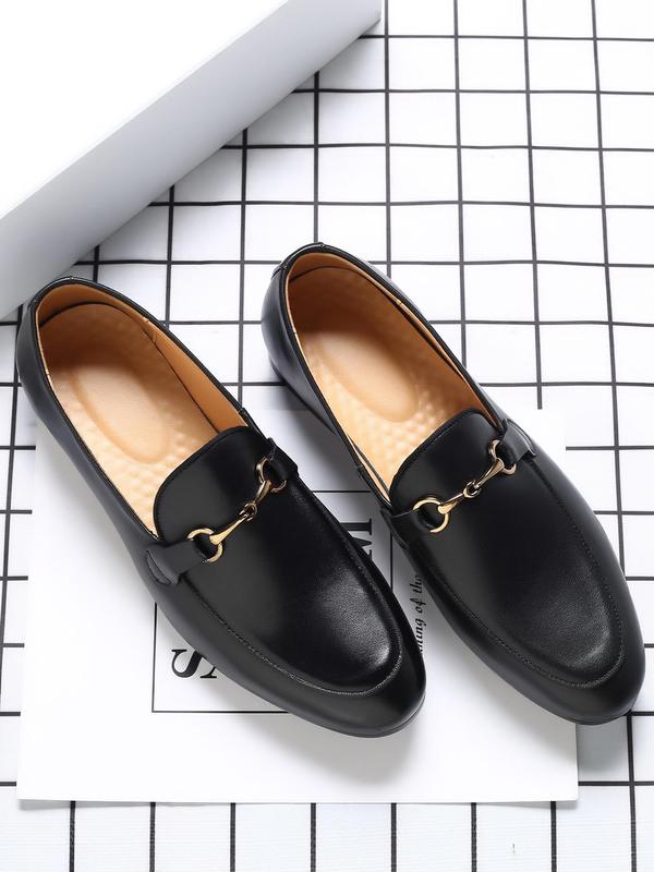 Men's Business Style Solid Color Slip on Loafer Shoes, Fashionable Pointed Toe Dress Shoes for Work Office, Male All-match Commuter Walking Shoes for Daily Wear