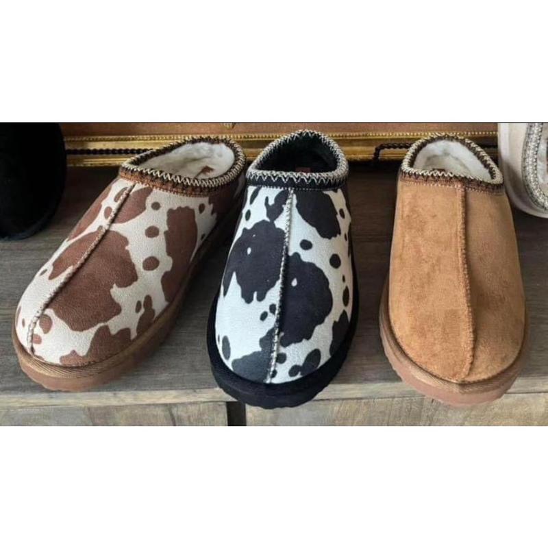 Cow print & regular bruin slippers