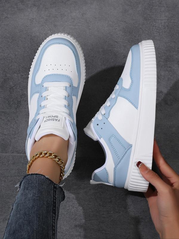 Women's Letter Design Lace Up Sneakers, Casual Comfortable Breathable Sports Running Shoes, All-match Basic Shoes for Daily Wear