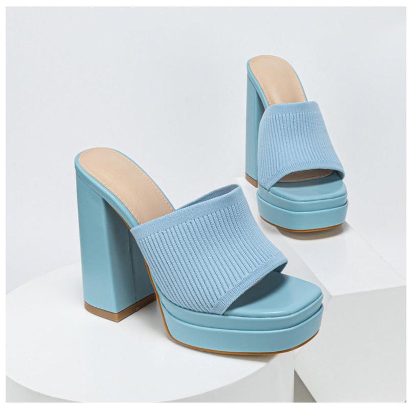 Retro Chunk Platform Heel Sandal