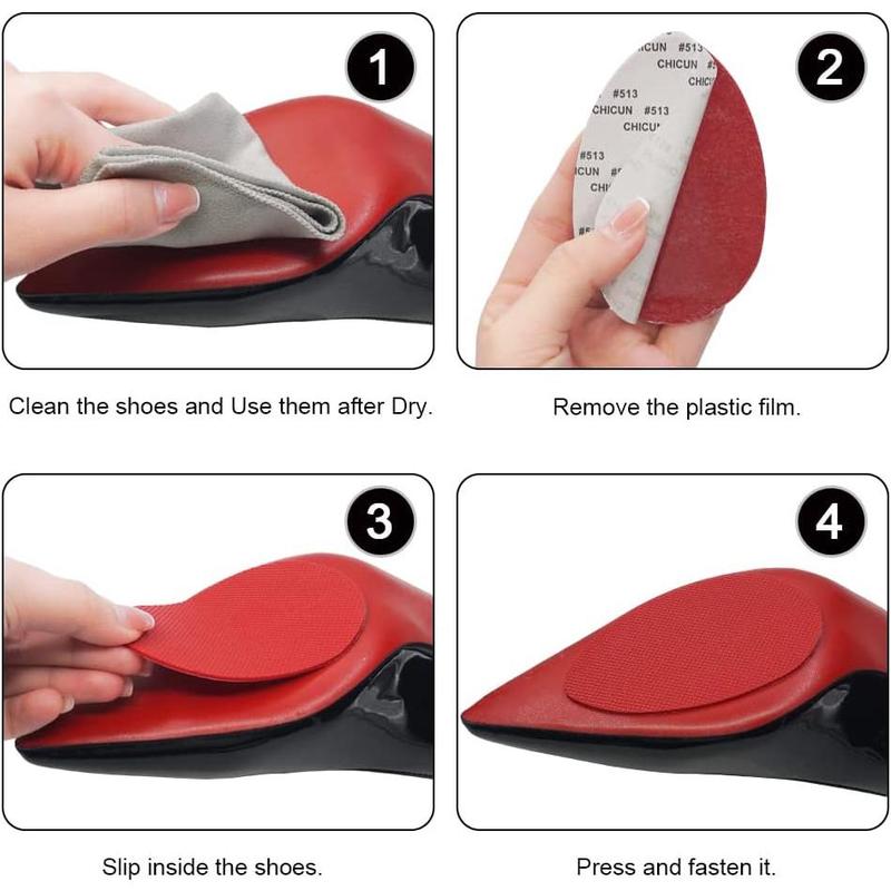 Non-Slip Shoes Pads Adhesive Shoe Sole Protectors, High Heels Anti-Slip Shoe Grips