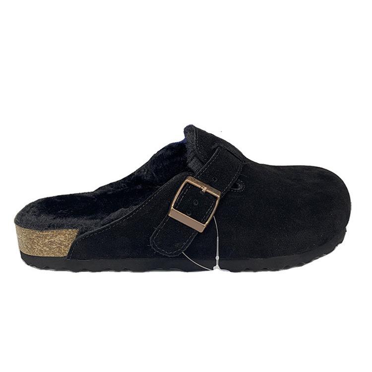 BIRKENSTOCK Women's Suede Clogs, Soft Cork Footbed Mules with Arch Support, Cozy Fur-Lined Slippers for Autumn & Winter, Stylish & Comfortable Everyday Shoes