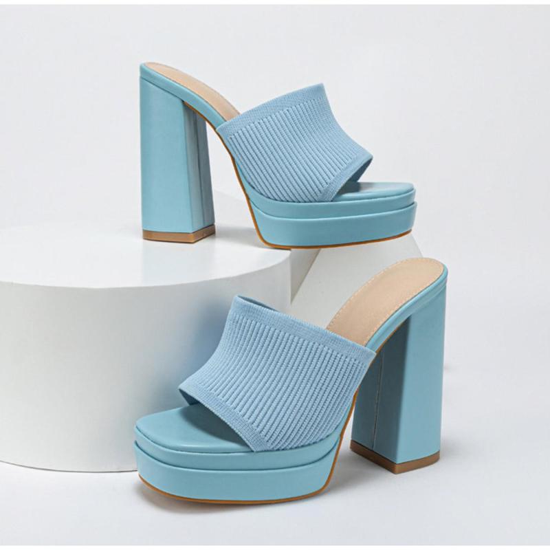 Retro Chunk Platform Heel Sandal