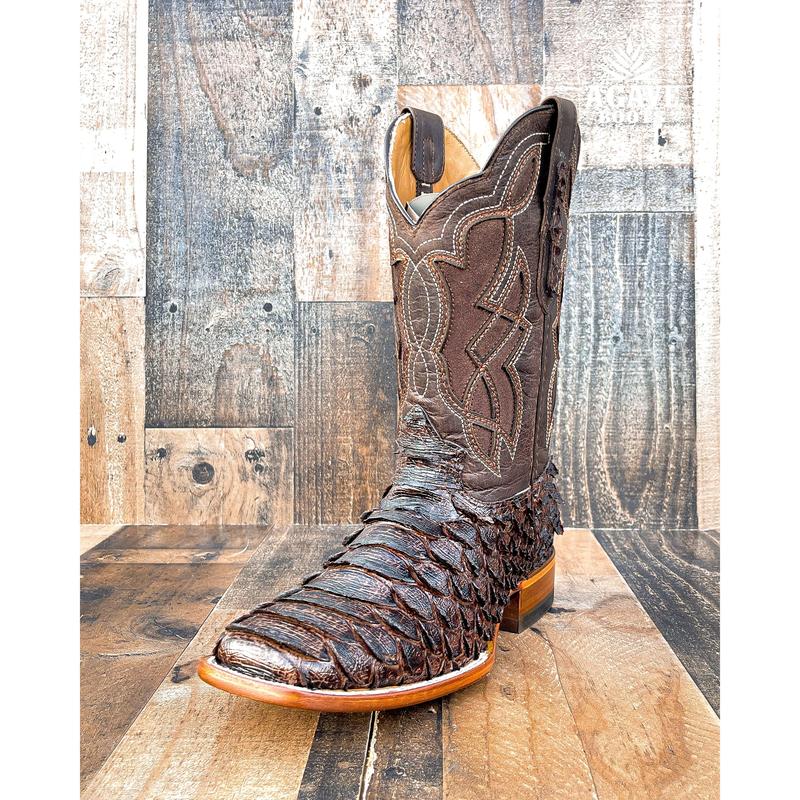 BROWN PYTHON | MEN SQUARE TOE WESTERN COWBOY BOOTS