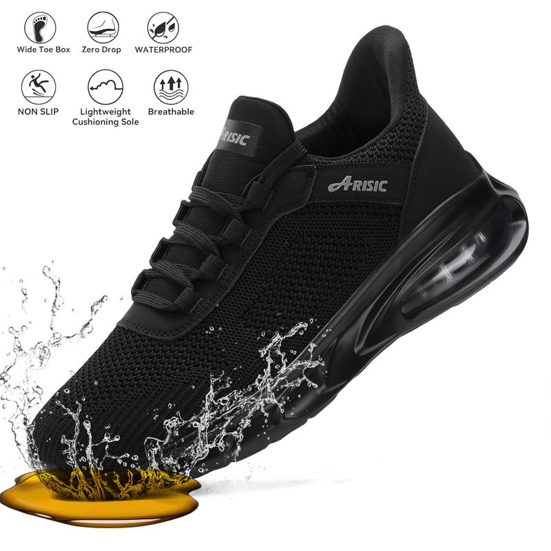 Men's Solid Color Professional Water-Resistant & Oil Proof Chef Shoes, Comfy Non Slip Lace Up Casual Kitchen Shoes, Men's Functional Footwear