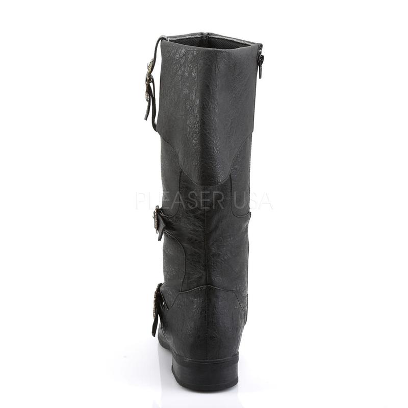 CARRIBEAN-299 Men's Black Renaissance Boots