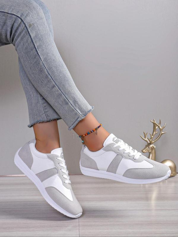 Women's Fashionable Lace Up Platform Sneakers, Casual Comfortable Sports Running Shoes, Female All-match Round Toe Chunky Sneakers for Daily Wear