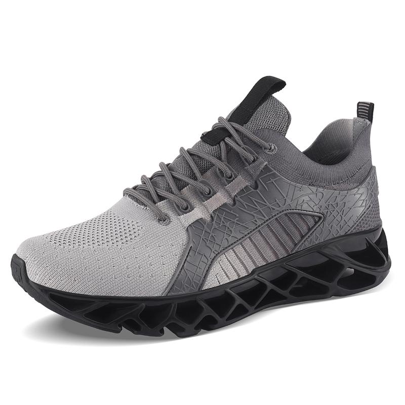 Men's Walking Shoes Slip on Running Tennis Shoes Lightweight Breathable Casual Workout Gym Sneakers Grey Boy Footwear  Sports Shoes