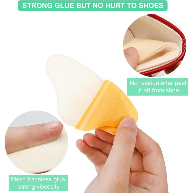 6 Pairs Heel Pads Heel Grips Liner for Loose Shoes, Heel Cushion Pads Heel Inserts for Shoe Too Big Men Women- Ultra Soothing Heel Protectors for Heel Pain, Heel Slipping, Blisters, Friction Footwear Insoles Footwear Insoles Comfort Bedroom